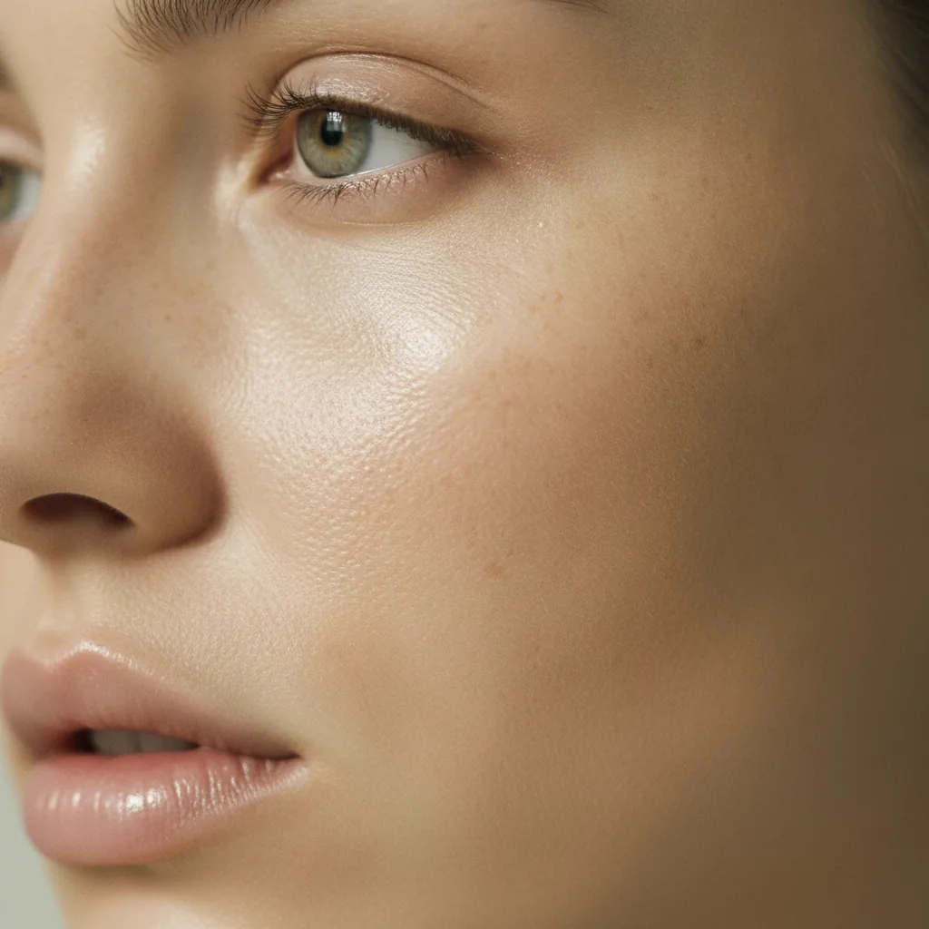 Healthy, natural-looking skin texture